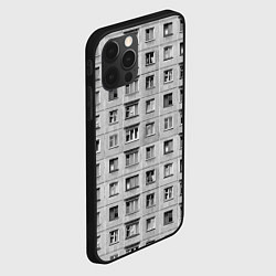 Чехол для iPhone 12 Pro Эстетика хрущёвки, цвет: 3D-черный — фото 2