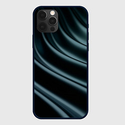 Чехол для iPhone 12 Pro Темная волна, цвет: 3D-черный
