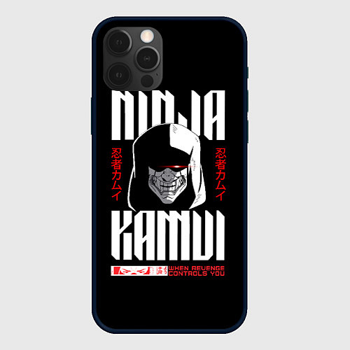 Чехол iPhone 12 Pro Ninja Kamui Revenge controls you / 3D-Черный – фото 1