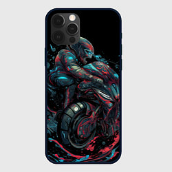 Чехол iPhone 12 Pro Мотоцикл будущего в стиле киберпанк