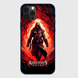Чехол для iPhone 12 Pro Assassins creed выход из огня, цвет: 3D-черный