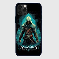 Чехол iPhone 12 Pro Assassins creed темный стиль