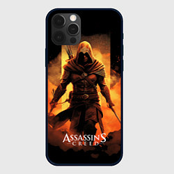 Чехол iPhone 12 Pro Assassins creed пустыня на фоне