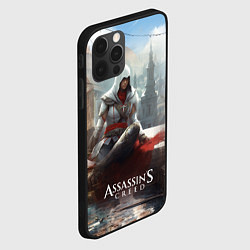 Чехол для iPhone 12 Pro Assassins creed poster game, цвет: 3D-черный — фото 2