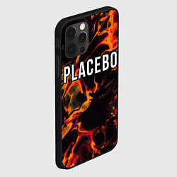 Чехол для iPhone 12 Pro Placebo red lava, цвет: 3D-черный — фото 2