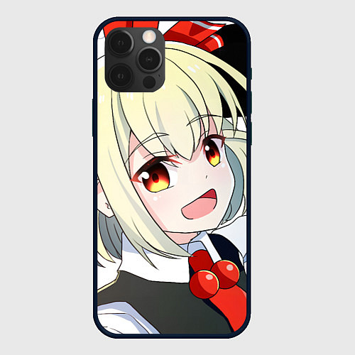 Чехол iPhone 12 Pro Touhou Project Rumia happy / 3D-Черный – фото 1