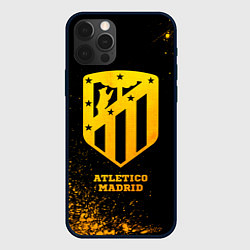 Чехол iPhone 12 Pro Atletico Madrid - gold gradient