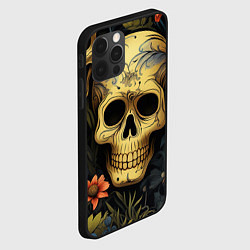 Чехол для iPhone 12 Pro Осенние черепа, цвет: 3D-черный — фото 2