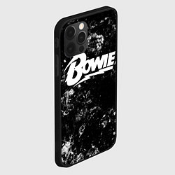 Чехол для iPhone 12 Pro David Bowie black ice, цвет: 3D-черный — фото 2