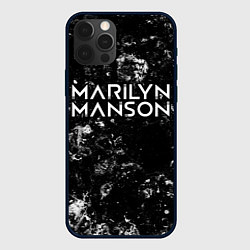 Чехол iPhone 12 Pro Marilyn Manson black ice