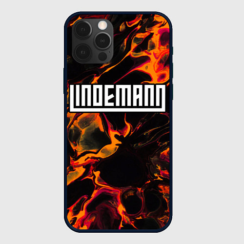 Чехол iPhone 12 Pro Lindemann red lava / 3D-Черный – фото 1