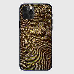 Чехол iPhone 12 Pro Золотые камушки