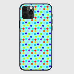 Чехол iPhone 12 Pro Яркий паттерн в горошек