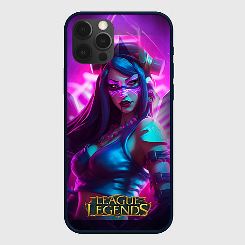 Чехол iPhone 12 Pro League Of Legends Akali Kda / 3D-Черный – фото 1