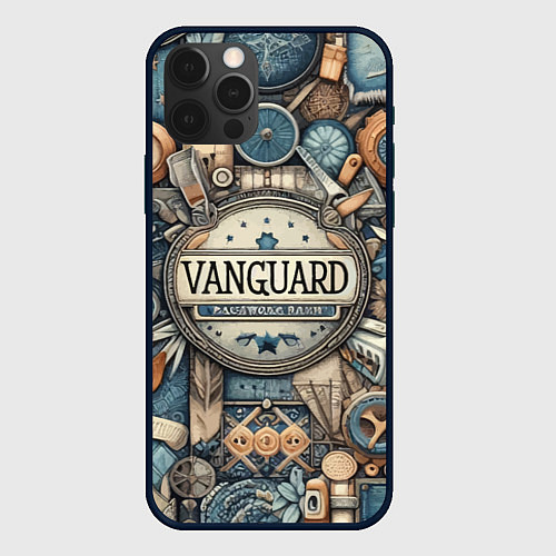 Чехол iPhone 12 Pro Vanguard composition - ai art / 3D-Черный – фото 1