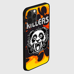 Чехол для iPhone 12 Pro The Killers рок панда и огонь, цвет: 3D-черный — фото 2