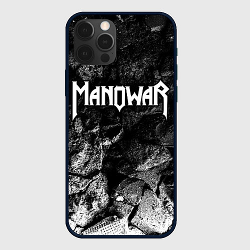 Чехол iPhone 12 Pro Manowar black graphite / 3D-Черный – фото 1