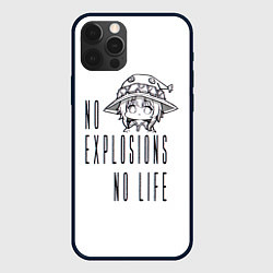 Чехол для iPhone 12 Pro No explosions no life, цвет: 3D-черный