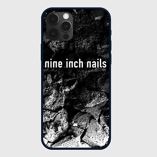 Чехол iPhone 12 Pro Nine Inch Nails black graphite / 3D-Черный – фото 1