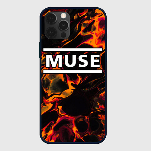 Чехол iPhone 12 Pro Muse red lava / 3D-Черный – фото 1