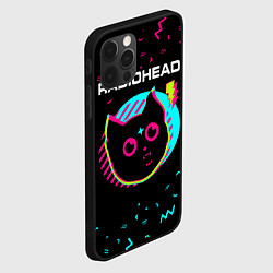 Чехол для iPhone 12 Pro Radiohead - rock star cat, цвет: 3D-черный — фото 2