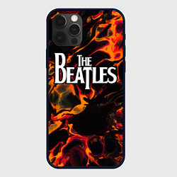 Чехол iPhone 12 Pro The Beatles red lava