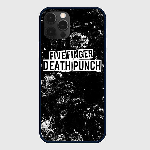 Чехол iPhone 12 Pro Five Finger Death Punch black ice / 3D-Черный – фото 1