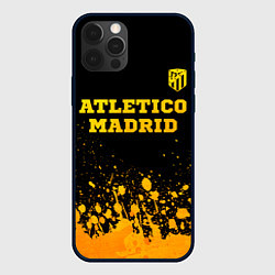 Чехол iPhone 12 Pro Atletico Madrid - gold gradient посередине