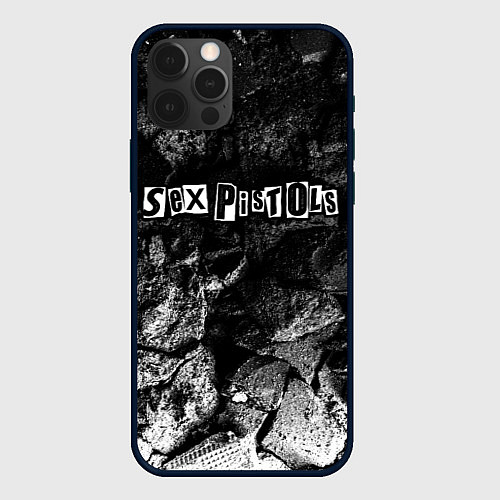 Чехол iPhone 12 Pro Sex Pistols black graphite / 3D-Черный – фото 1