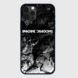 Чехол для iPhone 12 Pro Imagine Dragons black graphite, цвет: 3D-черный