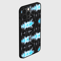 Чехол для iPhone 12 Pro Сине чёрный тайдай, цвет: 3D-черный — фото 2