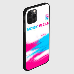 Чехол для iPhone 12 Pro Aston Villa neon gradient style посередине, цвет: 3D-черный — фото 2