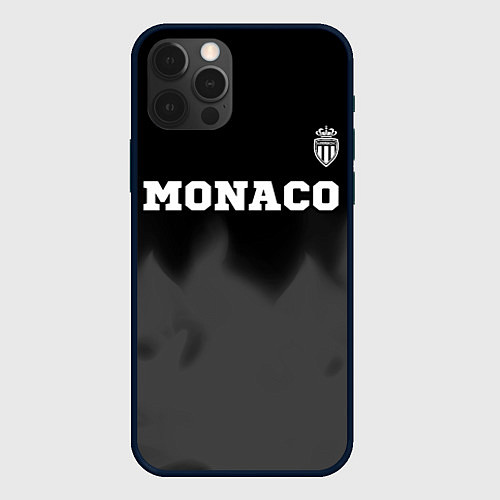 Чехол iPhone 12 Pro Monaco sport на темном фоне посередине / 3D-Черный – фото 1