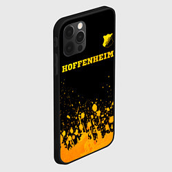 Чехол для iPhone 12 Pro Hoffenheim - gold gradient посередине, цвет: 3D-черный — фото 2