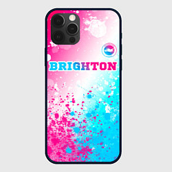 Чехол iPhone 12 Pro Brighton neon gradient style посередине