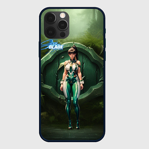 Чехол iPhone 12 Pro Stellar Blade Eve girl / 3D-Черный – фото 1