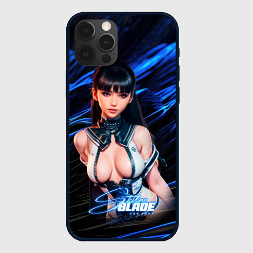 Чехол iPhone 12 Pro Stellar Blade sexy Eve в открытом костюме / 3D-Черный – фото 1