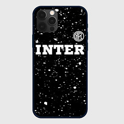 Чехол iPhone 12 Pro Inter sport на темном фоне посередине