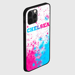 Чехол для iPhone 12 Pro Chelsea neon gradient style посередине, цвет: 3D-черный — фото 2