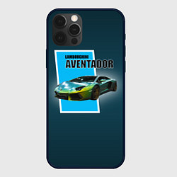 Чехол iPhone 12 Pro Спортивная машина Lamborghini Aventador
