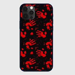 Чехол iPhone 12 Pro Blood hands паттерн