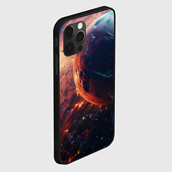 Чехол для iPhone 12 Pro Планеты в движении, цвет: 3D-черный — фото 2