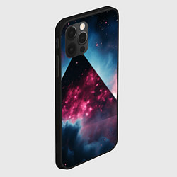Чехол для iPhone 12 Pro Космическая пирамида, цвет: 3D-черный — фото 2