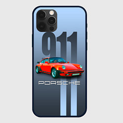 Чехол iPhone 12 Pro Винтажный автомобиль Porsche 911 Carrera