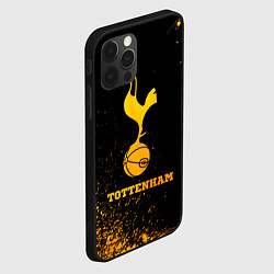 Чехол для iPhone 12 Pro Tottenham - gold gradient, цвет: 3D-черный — фото 2