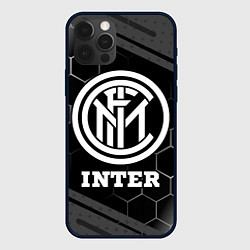 Чехол для iPhone 12 Pro Inter sport на темном фоне, цвет: 3D-черный