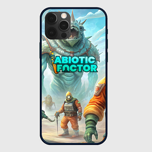 Чехол iPhone 12 Pro Abiotic Factor монстры снаружи / 3D-Черный – фото 1