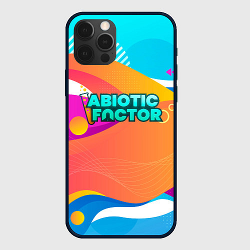 Чехол iPhone 12 Pro Abiotic Factor цветное безумие / 3D-Черный – фото 1