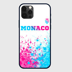 Чехол iPhone 12 Pro Monaco neon gradient style посередине