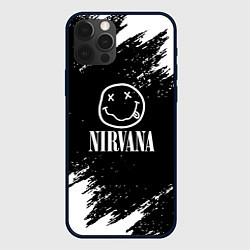Чехол для iPhone 12 Pro Nirvana текустура краски, цвет: 3D-черный